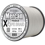 Mercan Pe Örgü Premium X4 Ip 500M Misina - 0,10 mm - 500 m - Beyaz
