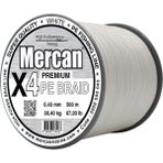 Mercan Pe Örgü Premium X4 Ip 500M Misina - 0,43 mm - 500 m - Beyaz