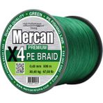 Mercan Pe Örgü Premium X4 Yeşil Ip 500M Misina - 0,43 mm - 500 m