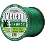 Mercan Pe Örgü Premium X4 Yeşil Ip 500M Misina - 0,47 mm - 500 m