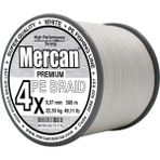Mercan Premium Pe 4x Örgü 500 M Beyaz Ip Misina - 0,37 mm - 500 m