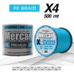 Mercan Premium Pe 4x Örgü 500 M Mavi Ip Misina - 0,10 mm - 500 m