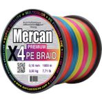 Mercan Premium X4 Pe Örgü Multicolor Ip 1000 M Bobin Misina - 0,10 mm - 1000 m