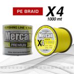 Mercan Premium X4 Pe Orgu Sari İp 1000 M Bobin Misina