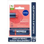 Mercan Renkli Nemlendirici Dudak Bakım Kremi 4.8gr, SPF30, Allık Etkisi, E Vitamini, Dudak ve Yanak