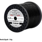 Mercan Standart 0.45 mm 1 kg Siyah Bobin Misina