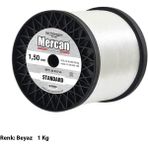 Mercan Standart 1 kg Beyaz Bobin Misina - 1,50 mm - 1 kg