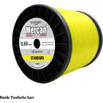 Mercan Standart 1 kg Neon Sarı Bobin Misina - Fosforlu Sarı - 0,60 mm - 1 kg