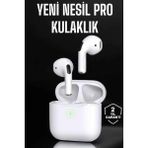 Mercansa Beyaz Yeni Nesil Pro Bluetooth Kulaklık Yüksek Ses Kaliteli Anc Özelliği