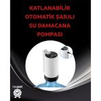 Mercansa Damacana Üstü Akıllı Su Pompası | 3 Damacana Kullanım | 4W Güç | Micro USB Şarjlı | Katlanabilir & Taşınabilir