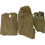 Mercantex Asker Iç Çamaşır Fanila Takımı 3lü ve Çorap - Yeşil - 2XL