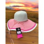 mercantoptan Kadın Hasır Plaj Şapkası - Standart - Pembe