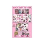 Merccuri Crafts Blackpink 5'li + 8'li Sticker Seti (140+ Adet) Journal Ajanda Planner Jennie Lisa Rose Jisoo