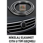 Mercedes 613 Uyumlu Nikelaj U Tipi Nikelaj Çıta – Kapı & Panjur İçin Krom Detay 15 Metre