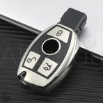 Mercedes A B C E S G Serisi Gl Gla Glc Cla Cls Amg Parlak Tpu Anahtar Kılıfı Gümüş