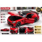 Mercedes-Amg Gtr 1/24 Ölçek Die-Cast Metal Model Araba Açılır Kapı & Kaput Detaylı Koleksiyonluk Vitrin
