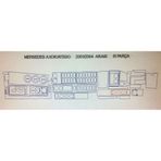 Mercedes Atego - Axor 2001 - 2004 Arası 51 Parça Karbon Desen Torpido Kaplama
