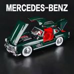 Mercedes-Benz 300 Sl Yeşil 1954 Model Klasik Araba 1/24 Ölçek Mercedes 300SL Yeşil