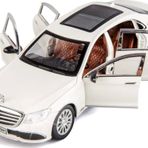 Mercedes-Benz Araba Mercedes E300l Araba 1:24 Diecast Metal Model Koleksiyon Araba Sesli Işıklı 21Cm