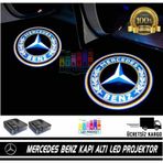 Mercedes-Benz Araçlar İçin Pilli Yapıştırmalı Kapı Altı Led Logo