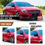 Mercedes Benz Cla W117 2013-2017 Batman Yarasa Ayna Kapağı Piano Black Abs Plastik