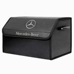 Mercedes-benz Marka Logolu Oto Bagaj Organizer Çanta Oto Bagaj Çantası 2 Bölmeli Suni Deri 48 Cm X 31 Cm X 29 Cm