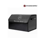 Mercedes-Benz Marka Logolu Oto Bagaj Organizer Çanta Oto Bagaj Çantası 2 Bölmeli Suni Deri