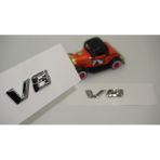 Mercedes Benz V8 Çamurluk Yanı Gümüş Krom Parlak Siyah Abs 3M Yazı Orjinal Logo