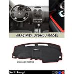 Mercedes - Benz W126 / C126 (1979-1991) 3D Torpido Koruma - Ön Göğüs Kaplama - Kırmızı Şerit - Siyah - Oto Göğüs Koruma