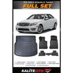 Mercedes C Serisi W204 Rampalı Bagaj Havuzu+4.5d Havuzlu Paspas Seti 2008 Model - Siyah