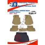 Mercedes C Serisi W204 Sedan Rampali 2007-2013 Bej Paspas ve Bagaj Havuzu