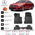 Mercedes C Serisi W205 2014-2021 4.5d Plus Havuzlu Siyah Paspas Takımı Kauçuk