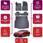 Mercedes C Serisi W205 2018 Model Rampalı Bagaj Havuzu+4d Araca Özel Havuzlu Paspas Takımıı Proxy - Siyah