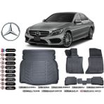 Mercedes C Serisi W205 2020 Model Rampalı Bagaj Havuzu Araca Özel Siyah Extra Havuzlu Paspas Takımı