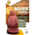 Mercedes C200 Compressor (2000-2005) Uyumlu Tam Set Oto Koltuk Kılıfı Mars Serisi .6 - Kahverengi