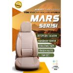 Mercedes C200 Compressor (2000-2005) Uyumlu Tam Set Oto Koltuk Kılıfı Mars Serisi .7 - Bej