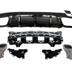 MERCEDES C257 CLS SERİSİ CLS63 AMG DİFÜZÖR + EGZOZ UCU SETİ