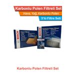 Mercedes C320 Cdı W204 Bosch Filtre Bakım Seti 2008-2014 Hava+Yağ+Karbonlu Polen