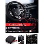 MERCEDES CITAN Uyumlu Araba,Oto,Araç direksiyon kılıfı kırmızı dikiş