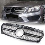 Mercedes Cla W117 Diamond On Panjur İzgara Seti Krom-Siyah 2015-2019 Arasi