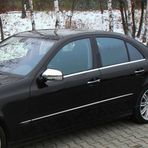 Mercedes E 2002-2009 4 Parça Paslanmaz Çelik Cam Çıtası