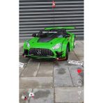 Mercedes Gt 12 Volt Uzaktan Kumandalı Akülü Araba Eva Teker Yumuşak Deri Koltuk - Yeşil