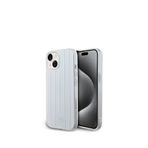 Mercedes New Urban 3 Iphone 15 Sert Pc Paralel Çizgi Desenli Telefon Kılıfı - Beyaz