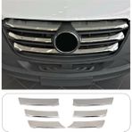 Mercedes Sprinter W907 2019-2023 Krom Geniş Model Ön Panjur 6 Parça Paslanmaz Çelik