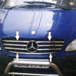 Mercedes Viano W639 Krom Ön Panjur 7 prç. 2004 Üzeri P. Çelik
