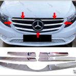 Mercedes Vito W447 Krom Ön Panjur 5 Prç 2020 Ve Üzeri Geniş Model Paslanmaz Çelik