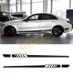 Mercedes W205 C63 Amg Yan Etek Şerit Sticker