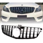 Mercedes W205 C63 Gt Amg Ön Panjur Izgara Seti Siyah Gri 2015 - 2020 Arası Uyumlu