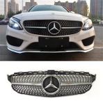 Mercedes W205 Diamond Amg Ön Panjur Izgara Seti 2014 / 2018 C Serisi