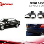 Mercedes W220 Egzoz Ucu Krom Çift Çıkış Komple Set S Serisi